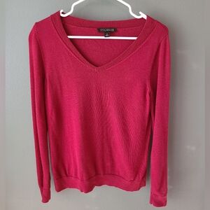 Ann Taylor 100% Italian Merino Wool V-Neck Sweater, Size Medium